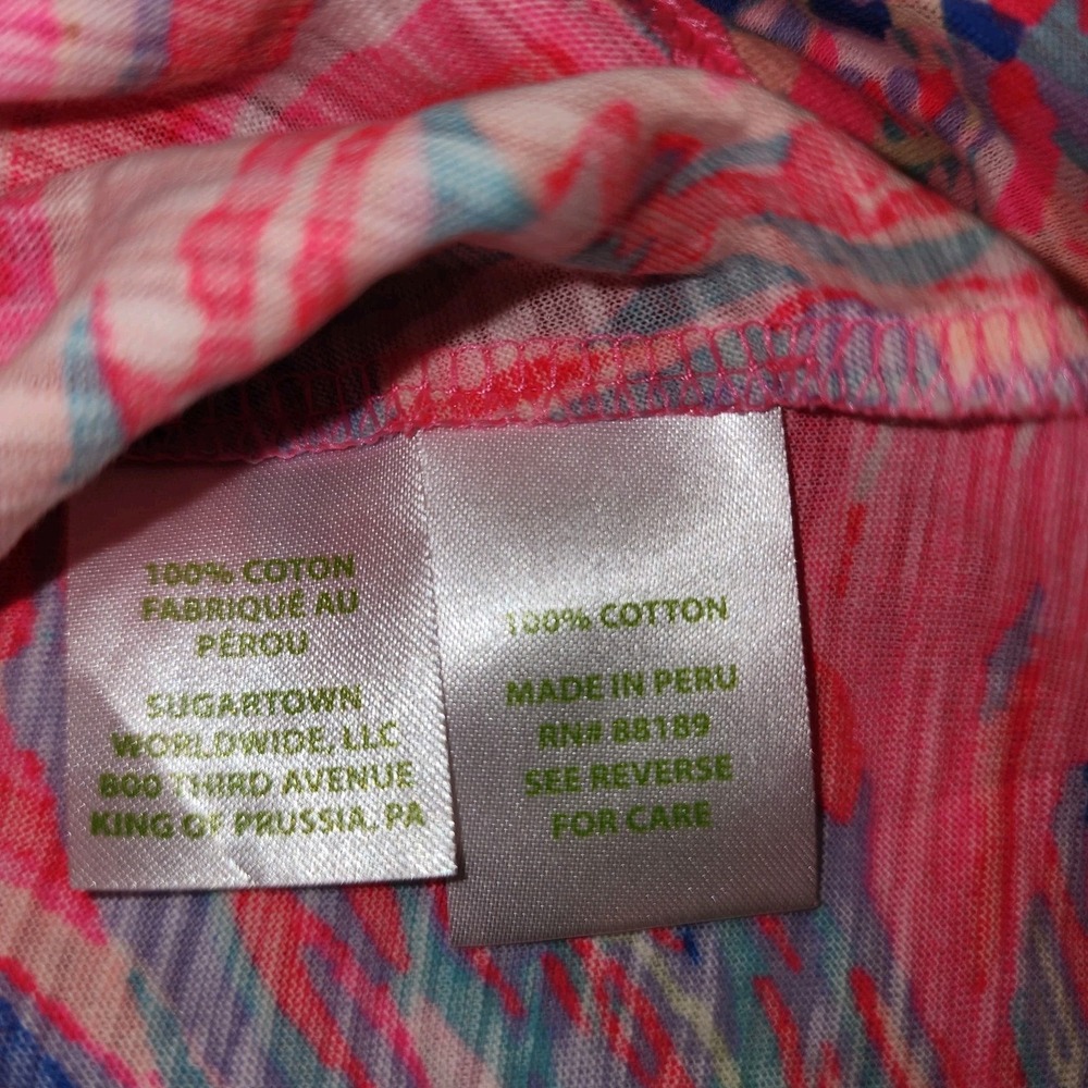 Lilly Pulitzer V-Neck Tank Top Size Small Pink Preppy Resortwear Beachy Cruise - Picture 4 of 7